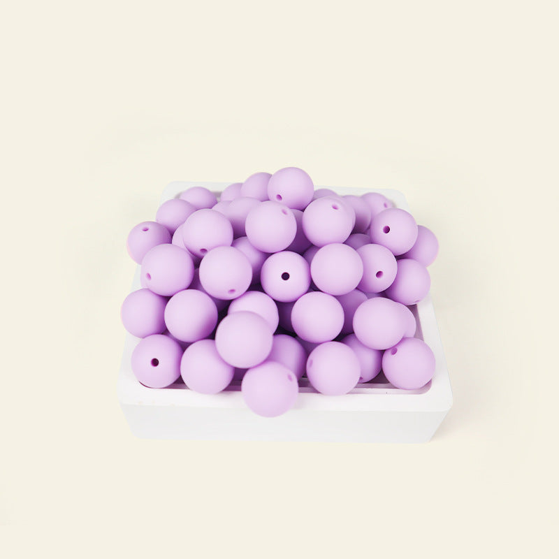 Wholesale  100pcs/pack Candy Color Round Beads Silicone Beads